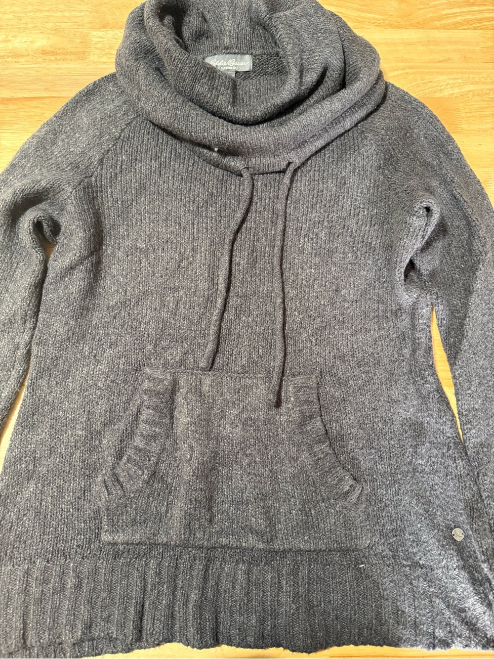 Women’s Eddie Bauer Sleepwear Pullover Sweater Size Large Dark Gray